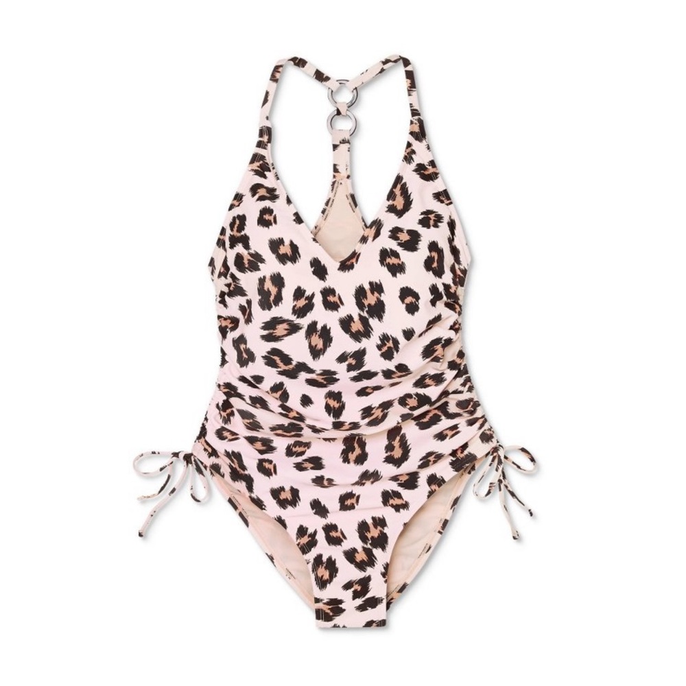 Kona Sol cheetah print one piece swimsuit 4/$20